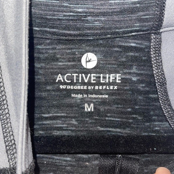 Active Life 90 Degree by Reflex Black Performance 1/4 Zip Compression To… - Picture 4 of 6